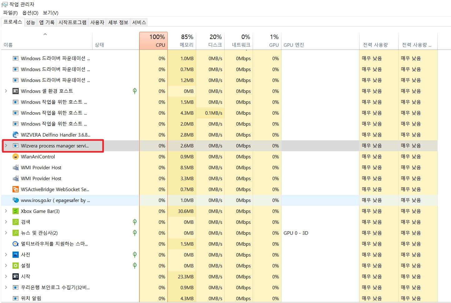 wizvera process manager
