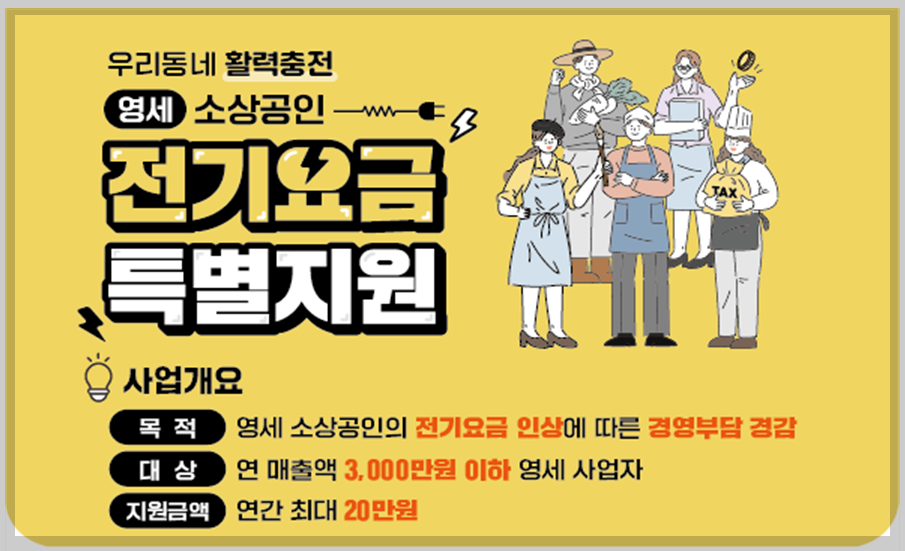 소상공인 전기요금 특별지원