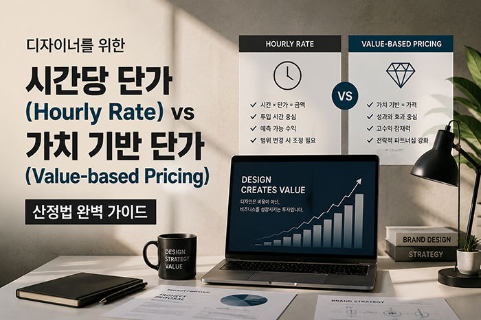디자이너를 위한 시간당 단가(Hourly Rate) vs 가치 기반 단가(Value-based Pricing) 산정법