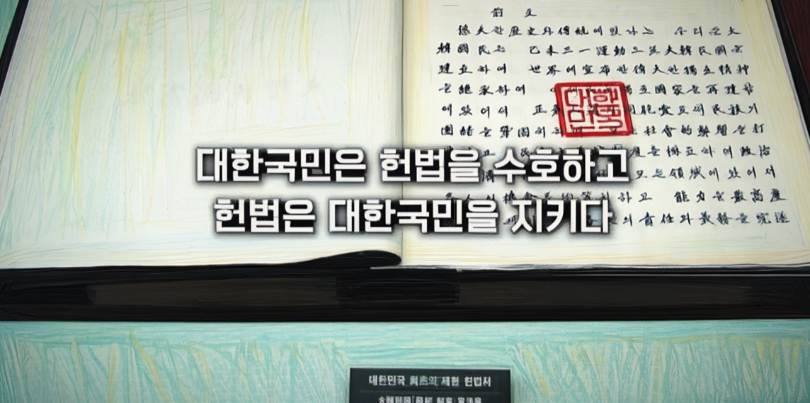 제77주년 제헌절 행사에서는 인공지능 기술로 구현된 헌법 전문 낭독 영상이 공식 프로그램에 최초로 포함되었습니다. AI 음성과 시각 자료를 결합한 이 영상은 헌법 조문의 의미를 현대적으로 해석하고, 국민과의 정서적 접점을 확장하려는 시도로 기획되었습니다.이는 헌정 기념 방식에 기술적 상상력을 도입한 사례로, 헌법 전달 방식의 미래 가능성을 실험한 장면이었습니다.