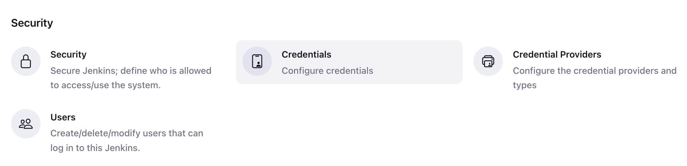 Jenkins Credentials