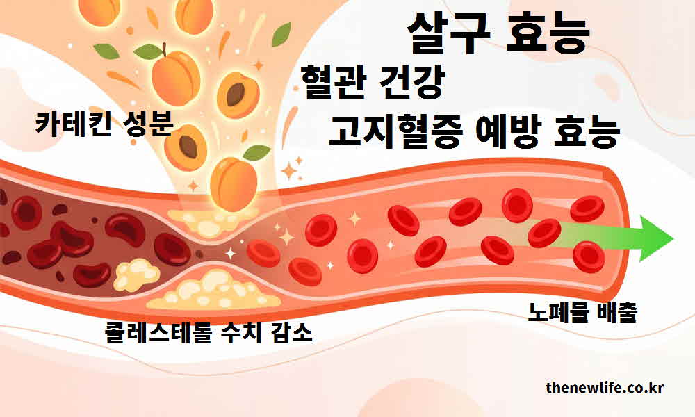 살구 효능 혈관 건강 고지혈증 예방