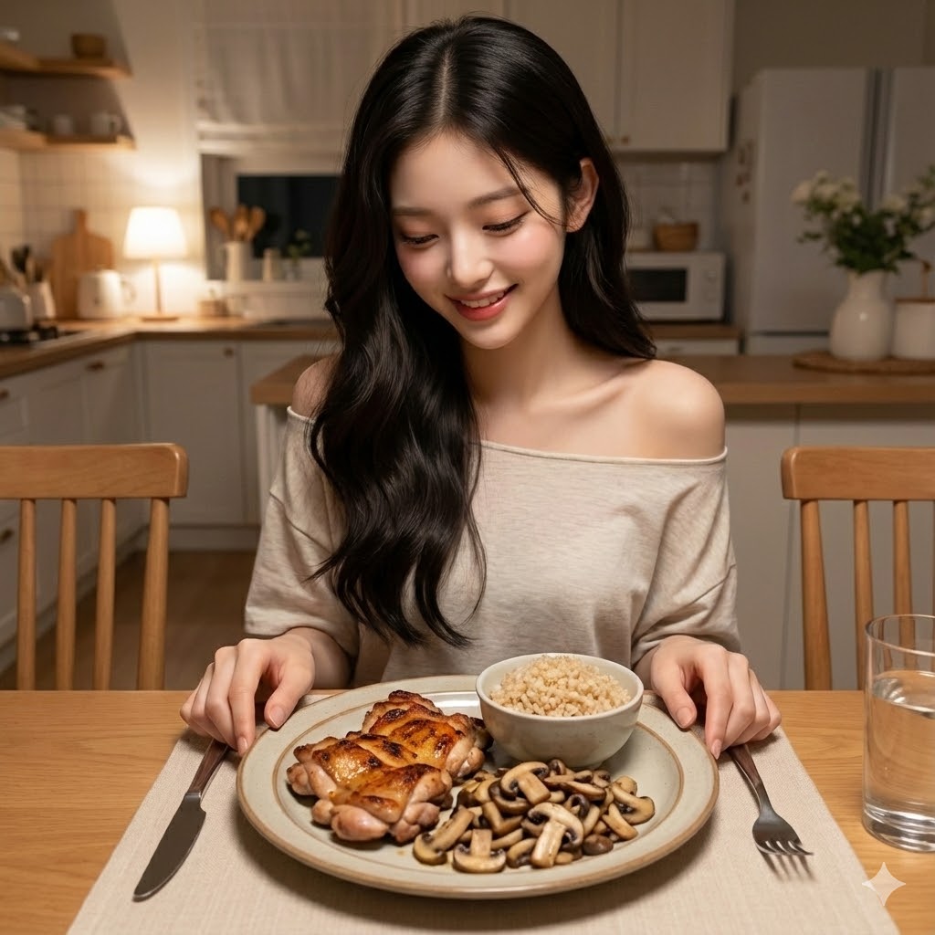 여성 다이어트 저탄고지 식단 사진