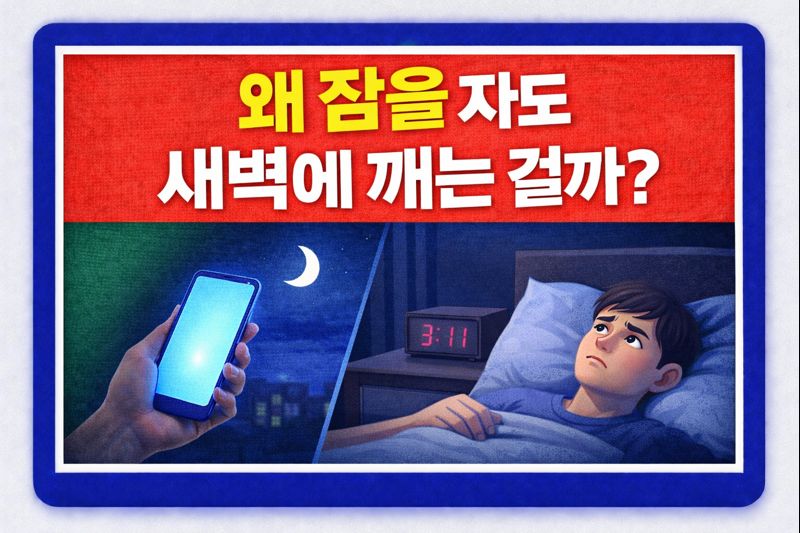 왜 잠을 자도 새벽에 깨는 걸까?