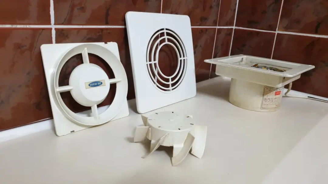 환풍기 날개 분해 모습