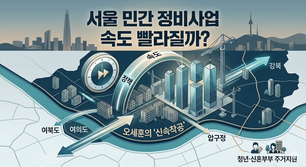 오세훈 재건축 정책, 서울 민간 정비사업 속도 빨라질까
