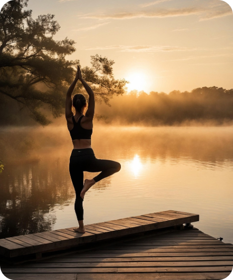 모닝 스트레칭하는 사진