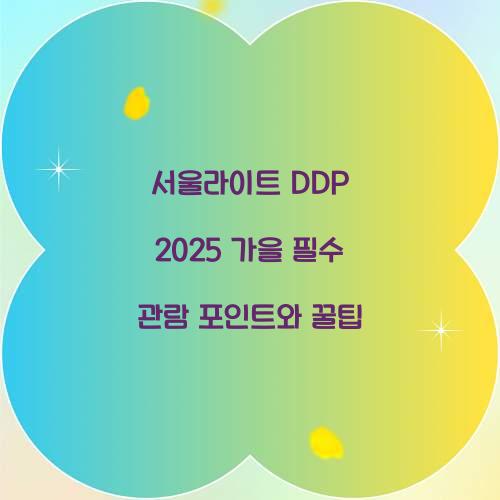 서울라이트 DDP 2025 가을
