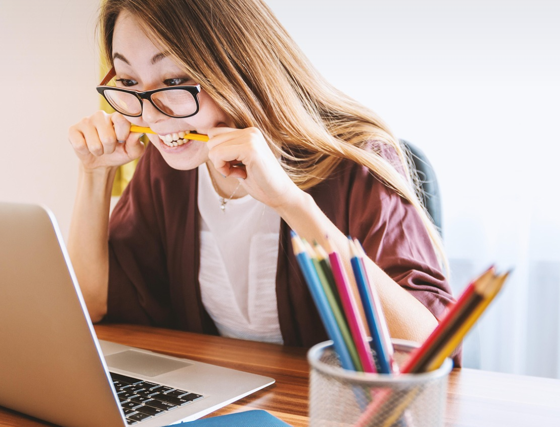 시험 스트레스 사진