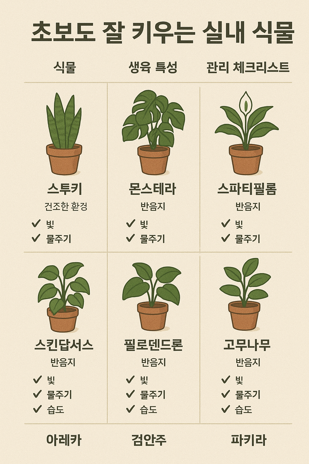 초보도 쉽게 키울수 있는 식물