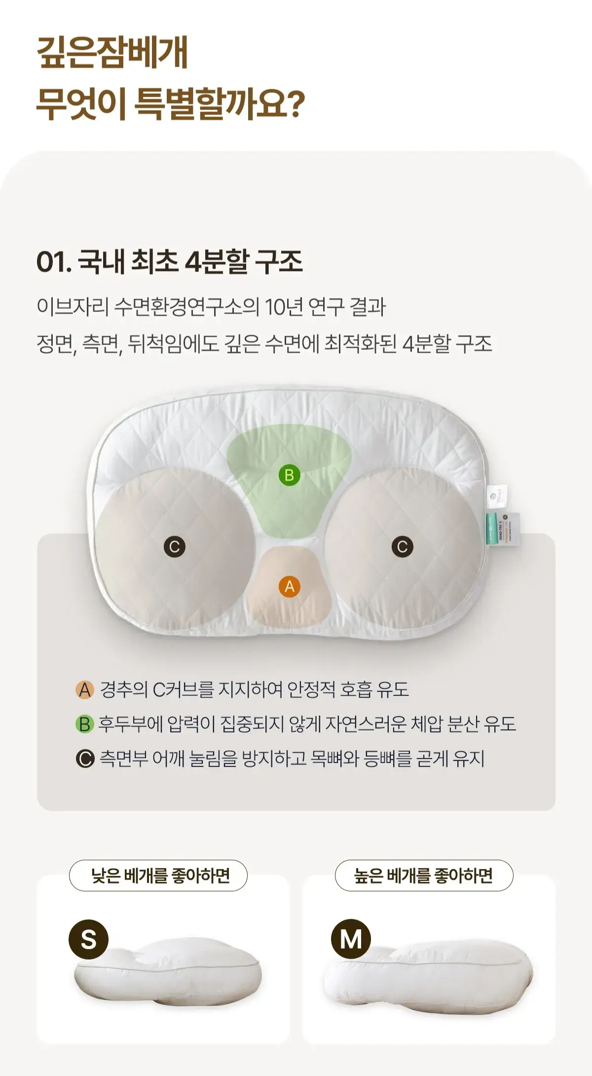 아이유 베개 슬립앤슬립 깊은잠베개 장점, 소재, 사이즈 등 구매 시 정보 안내
