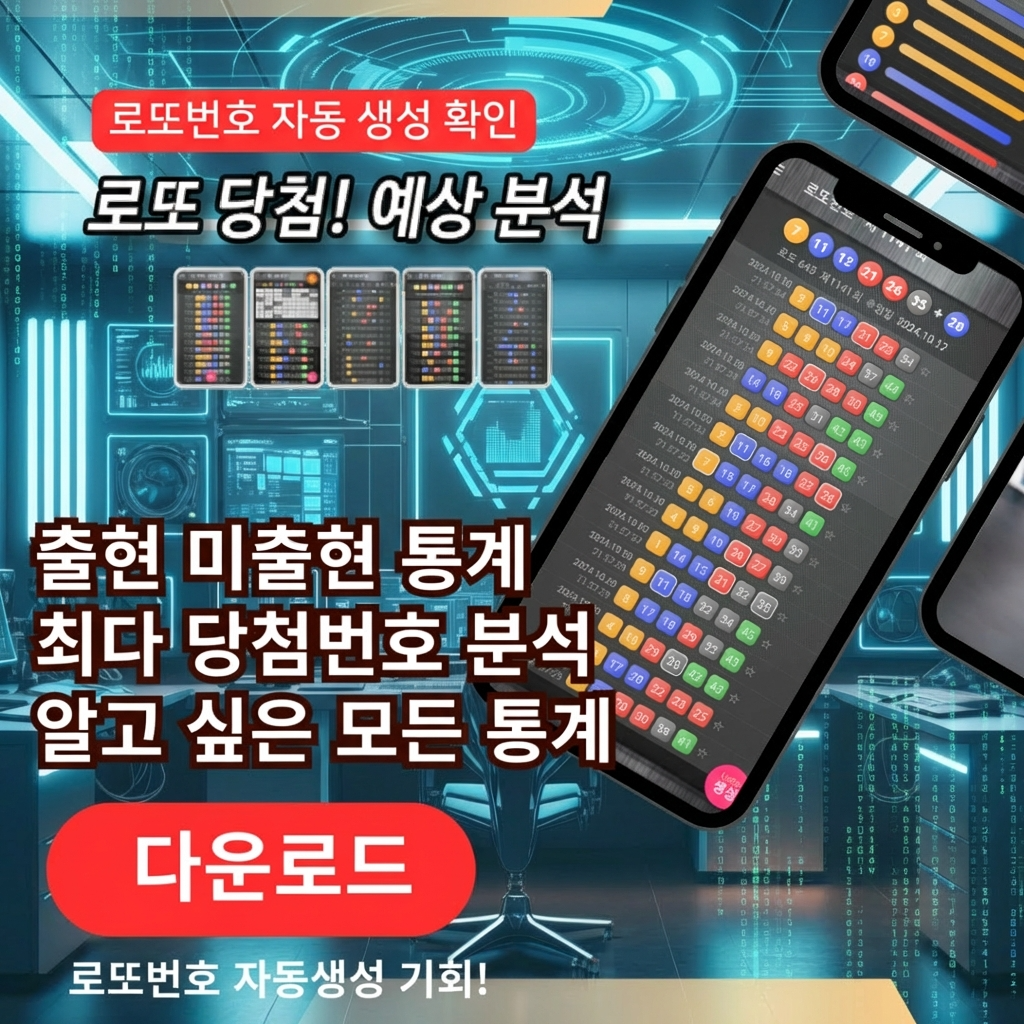 로또번호 자동생성 예상번호 당첨번호 분석 생성기