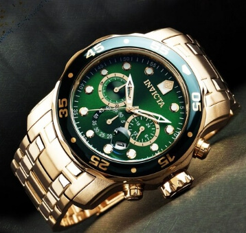 인빅타 Pro Diver Collection 남성용 크로노그래프 빅사이즈 메탈손목시계