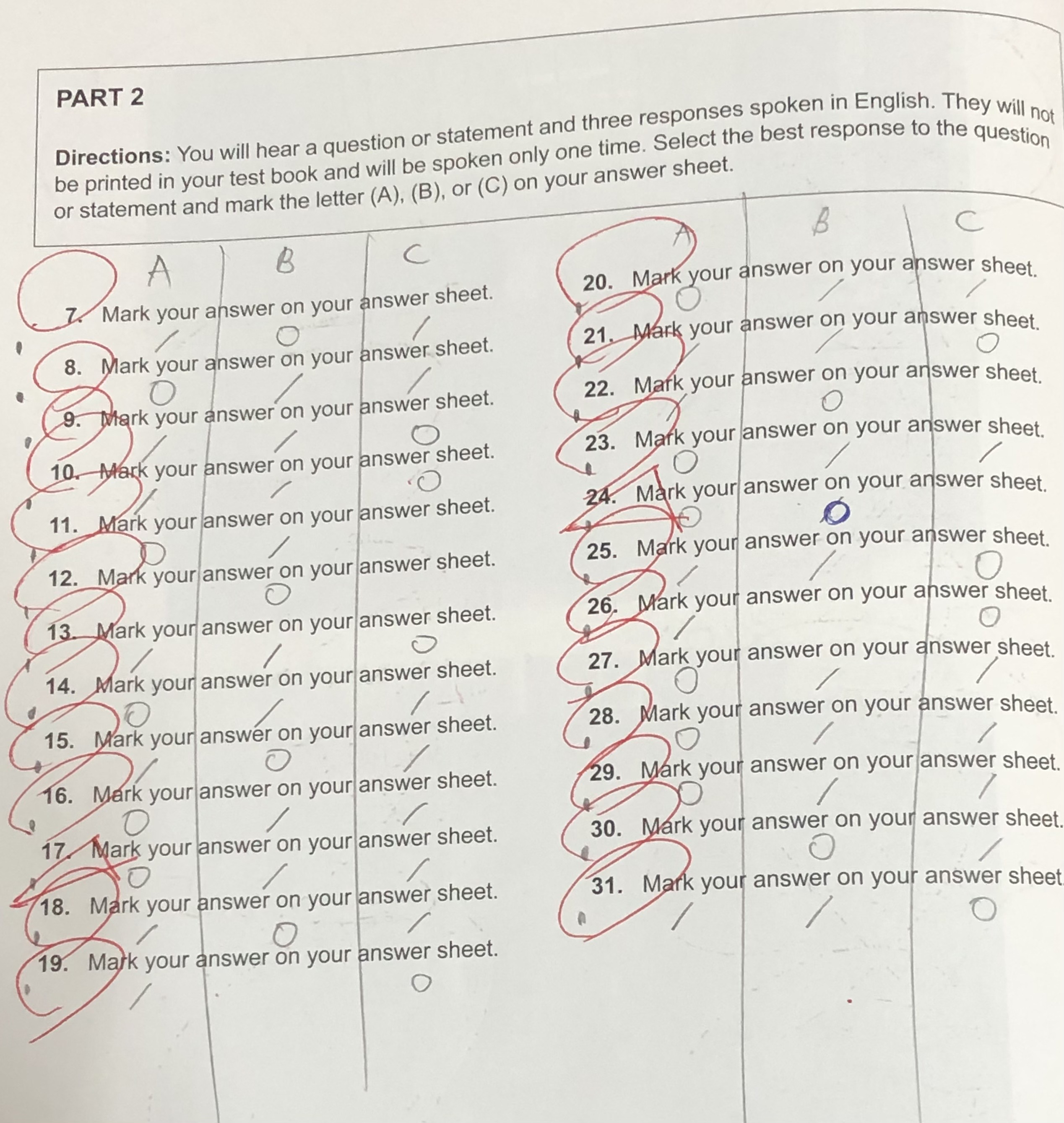 토익 LC 파트 2 공부 방법