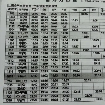 순천역 KTX 시간표 실시간 조회 예매 방법_22