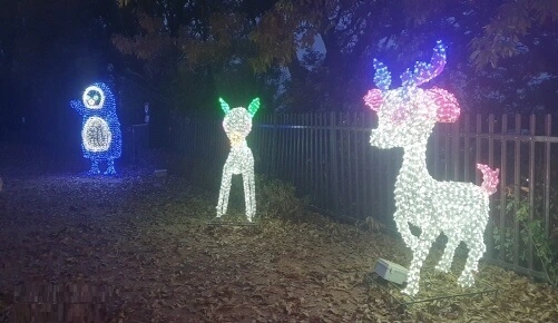 야간-사슴-조형물