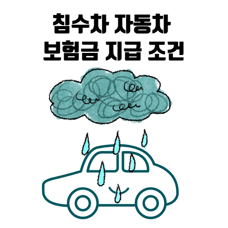 침수차 자동차 보험금 지급 조건