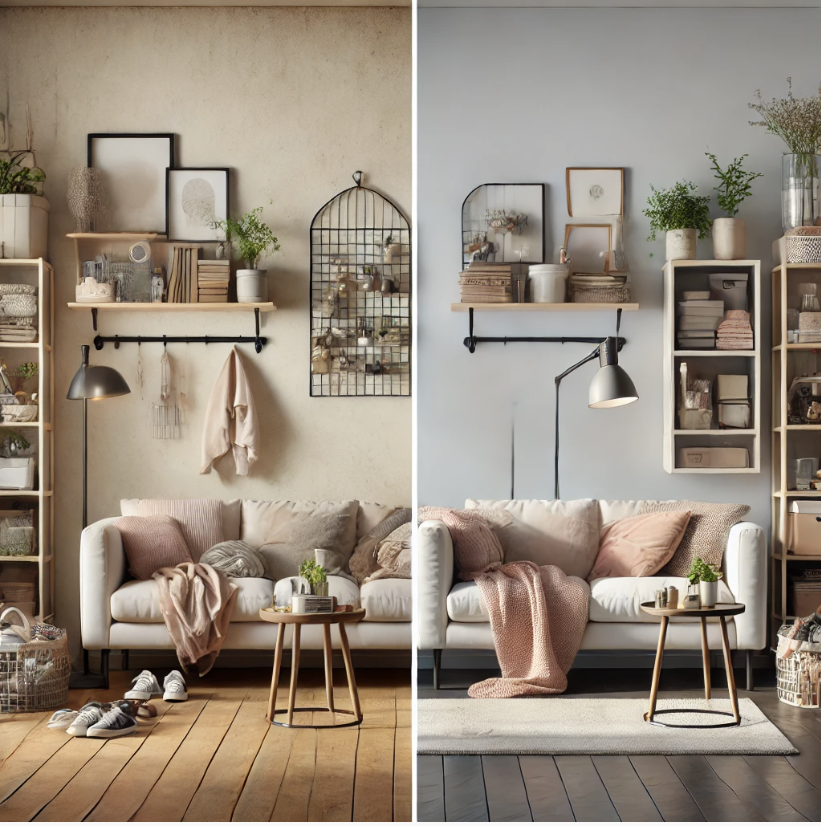 Before/After 인테리어 비교 이미지