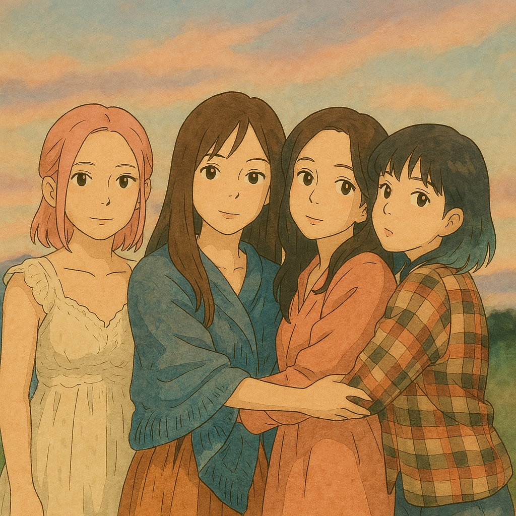 블랙핑크 사진 지브리풍