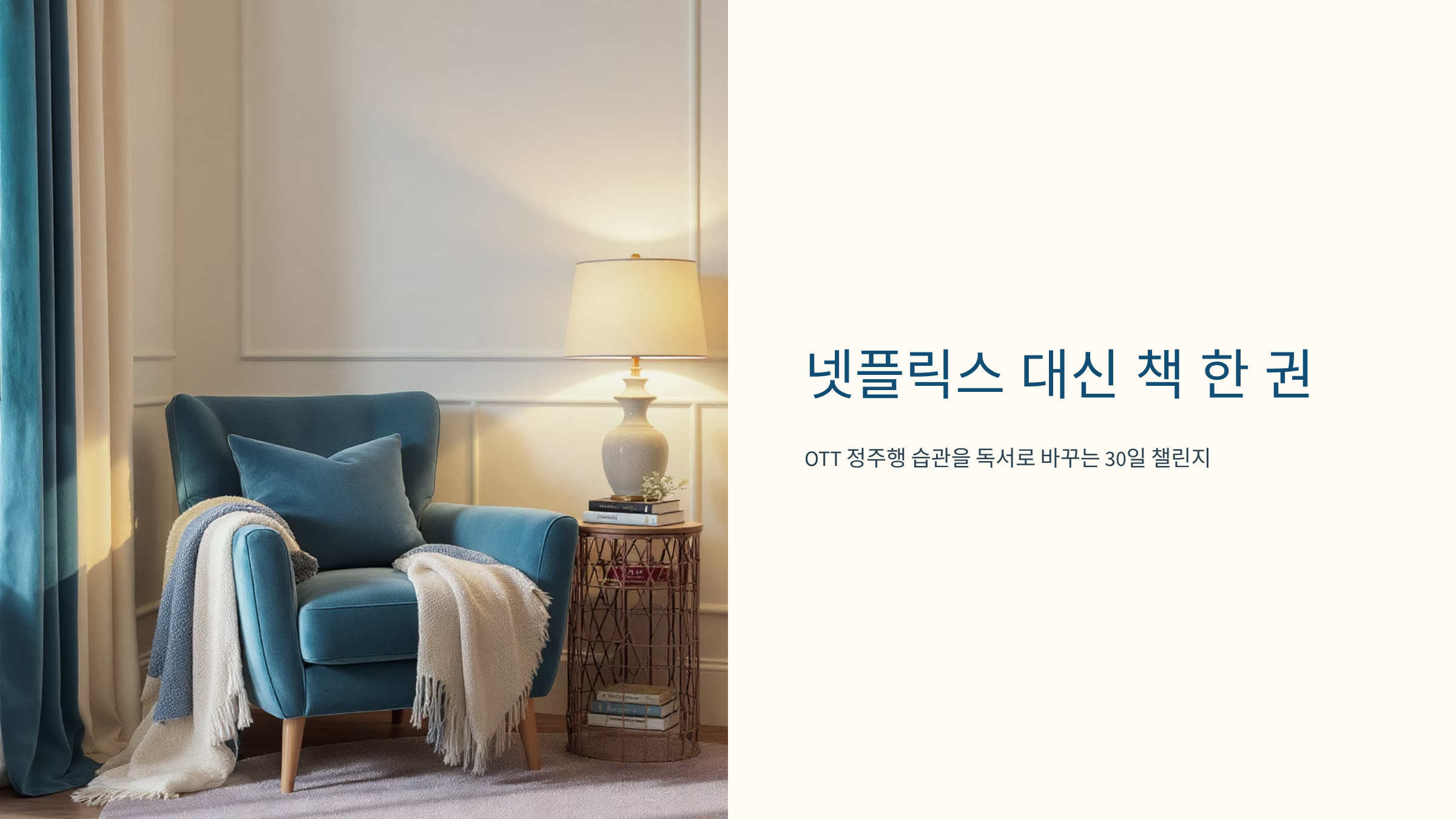 넷플릭스 정주행 끊고 책 읽기 챌린지로 인생 바꾸는 법