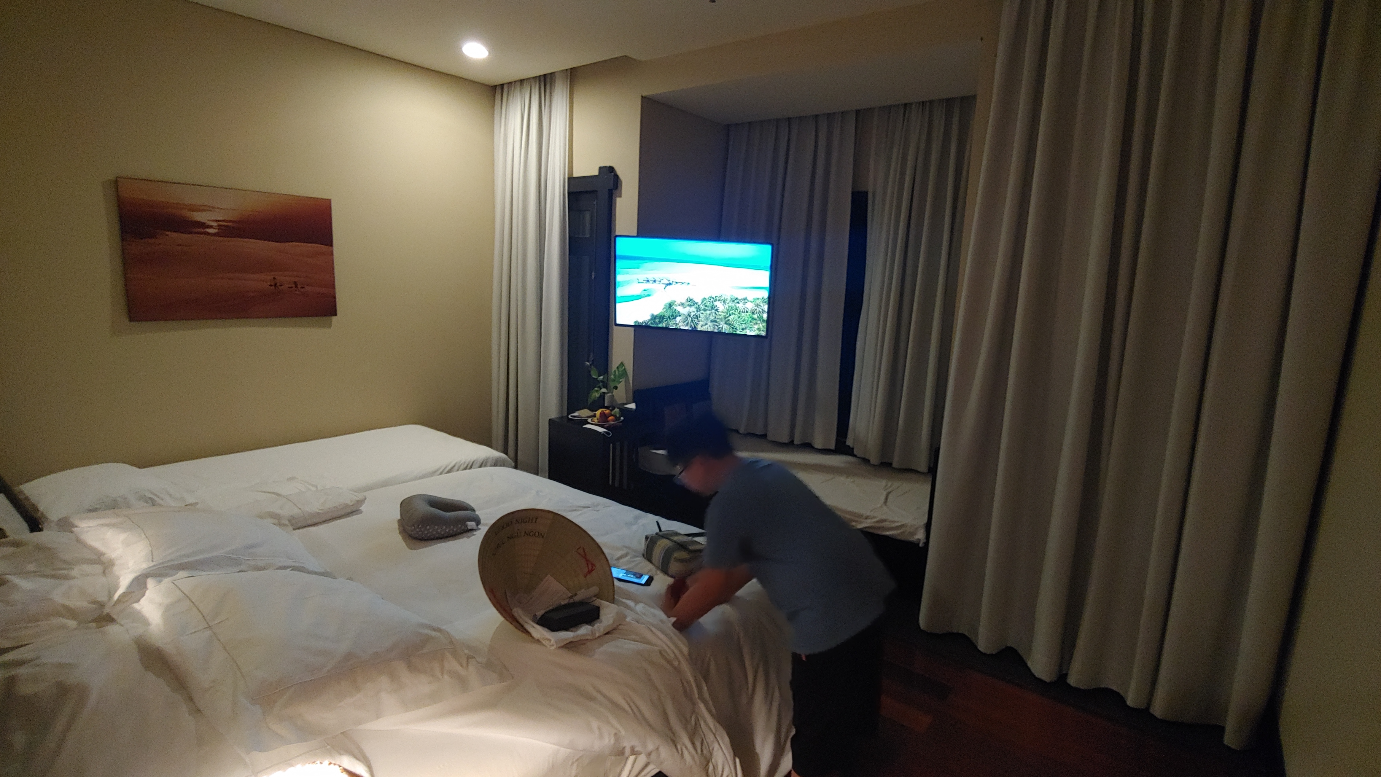 아난타라 무이내 리조트 객실 침대