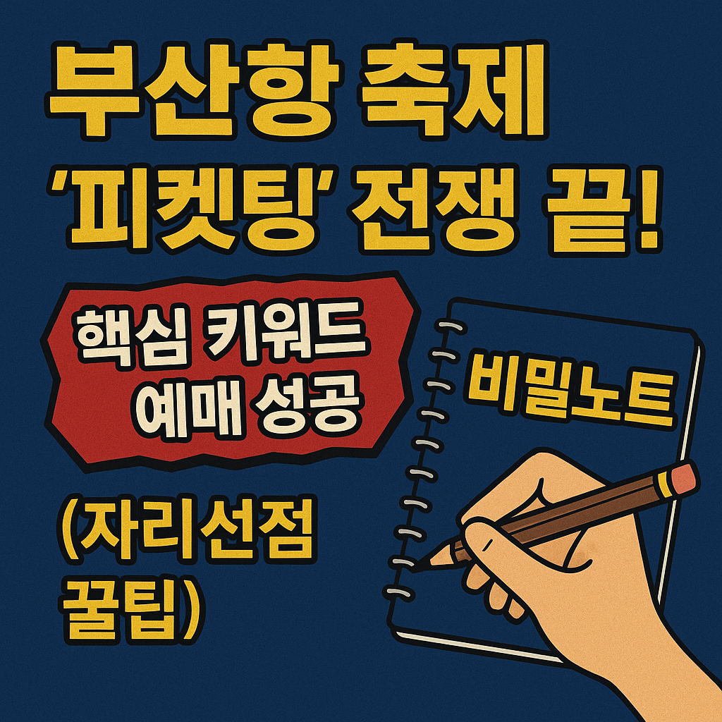 부산항 축제 티켓팅