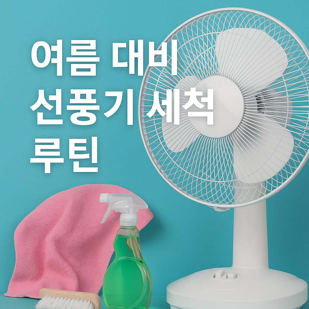 여름 대비 선풍기 세척 루틴
