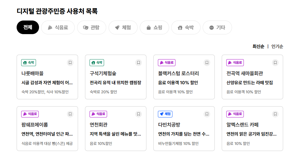 디지털 관광주민증 발급