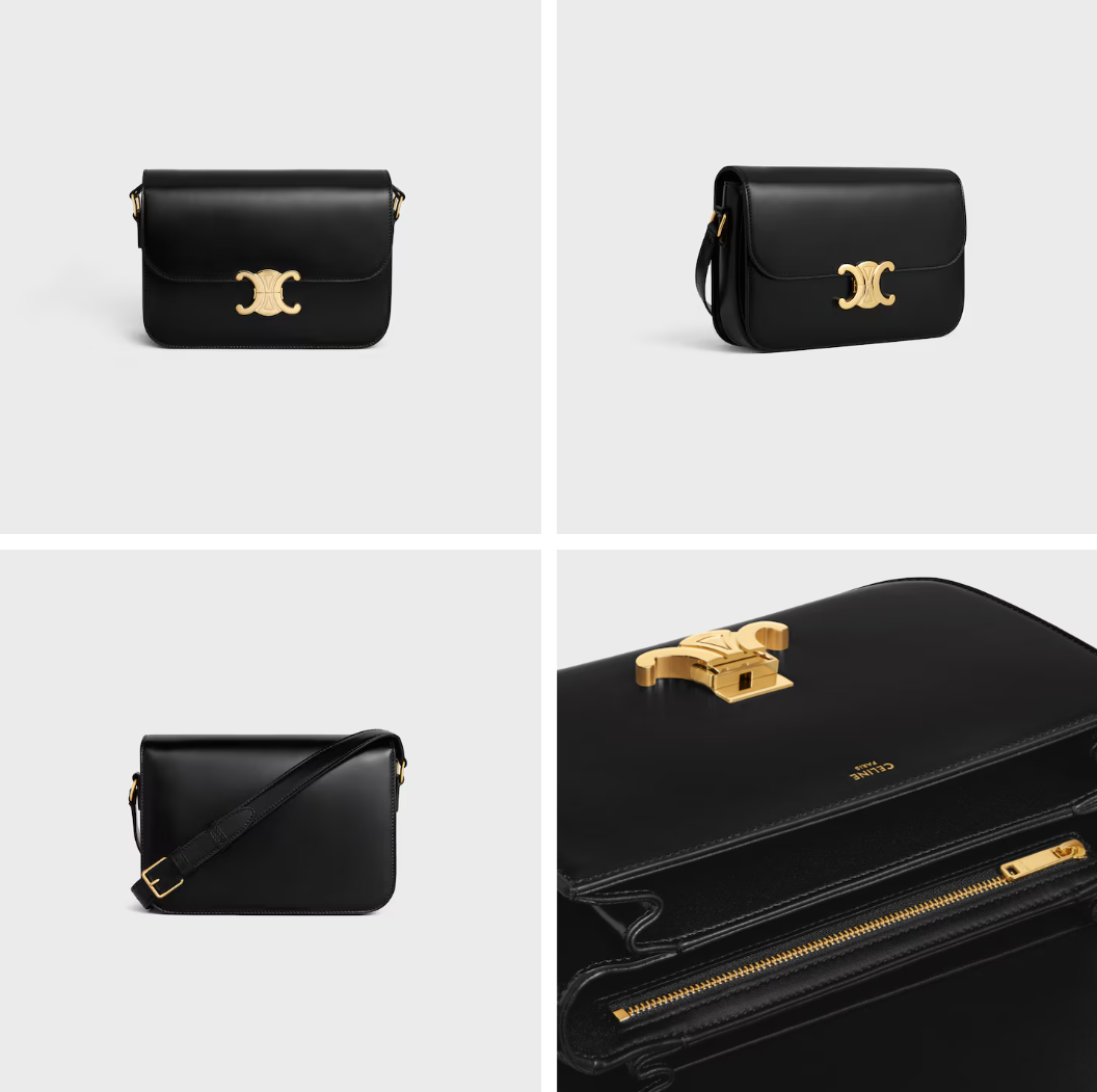 클래식 트리옹프 백 - 샤이니 카프스킨