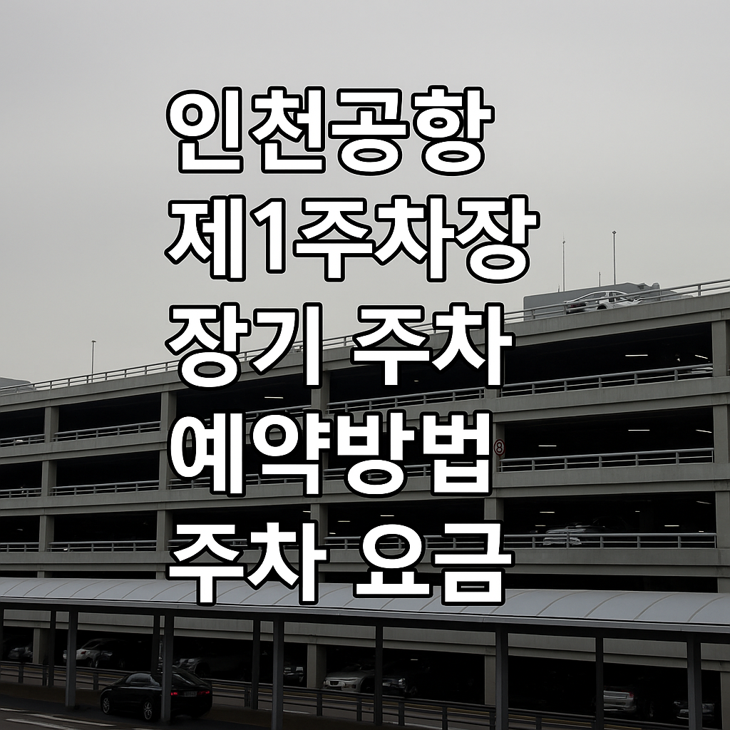 인천공항 제1주차장 장기 주차 예약방법과 주차 요금