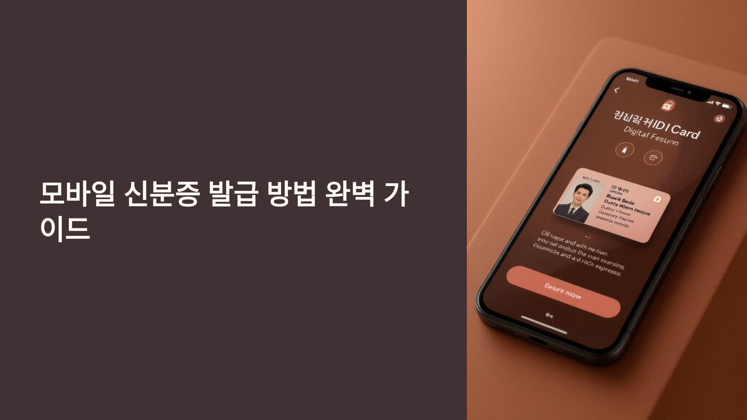 모바일 신분증 발급 방법