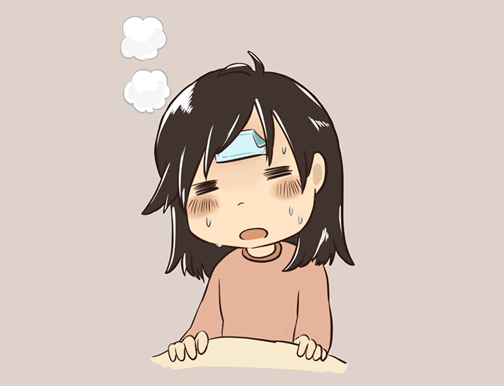 발열로-고통받는-여성