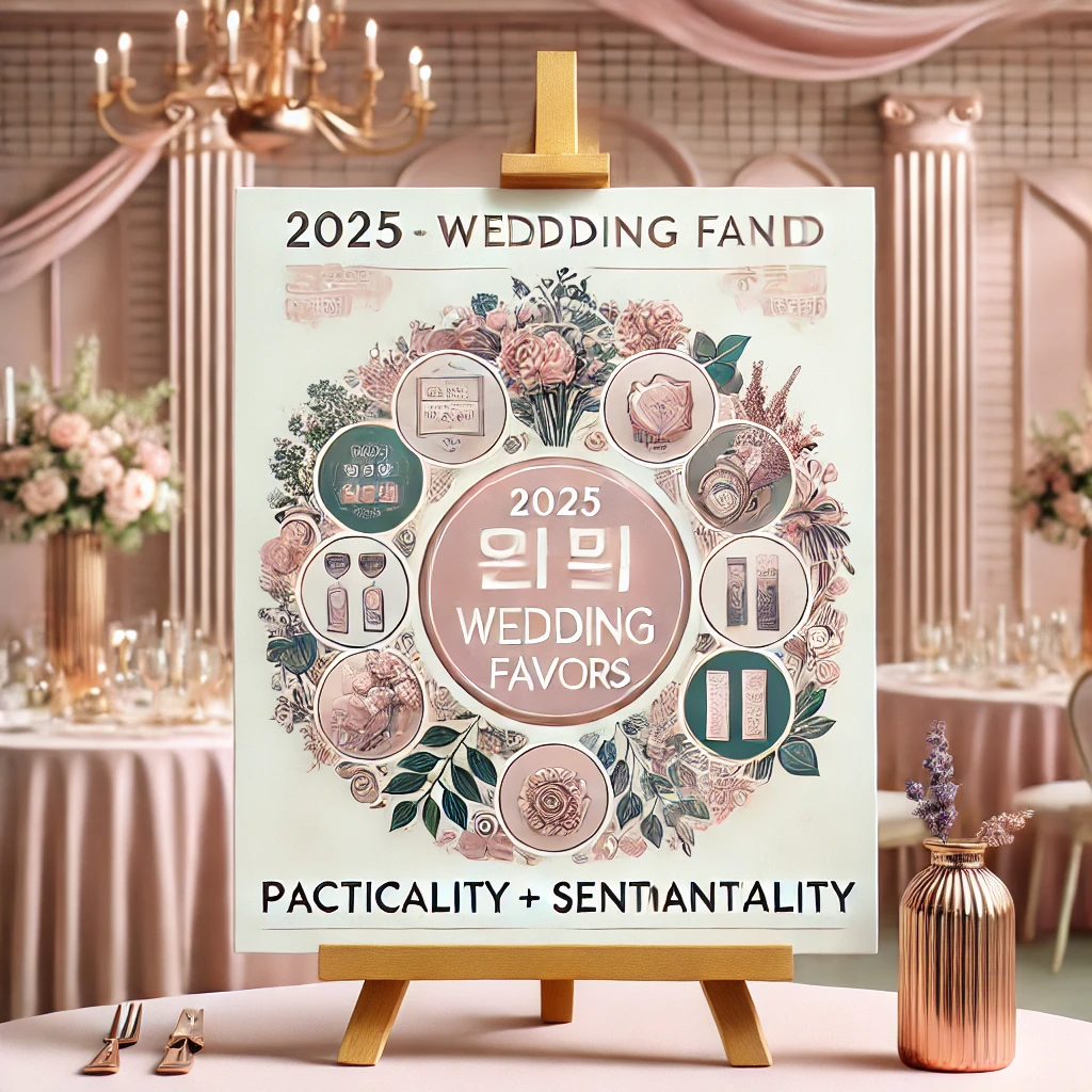 2025 결혼식 답례품 트렌드 소개