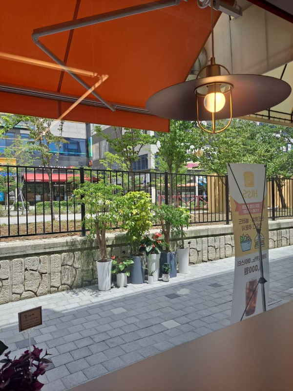 라면가게 바깥 풍경