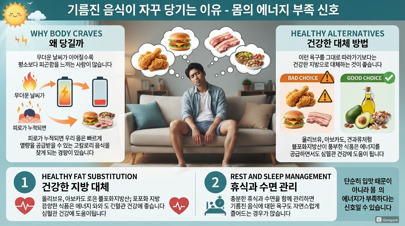 기름진 음식이 자꾸 당기는 이유