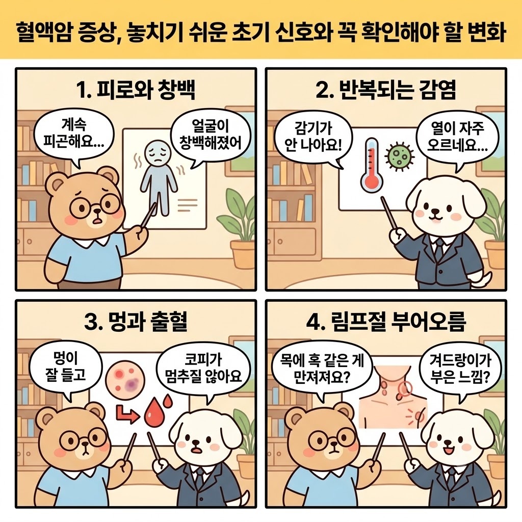 혈액암증상, 놓치기 쉬운 초기 신호와 꼭 확인해야 할 변화