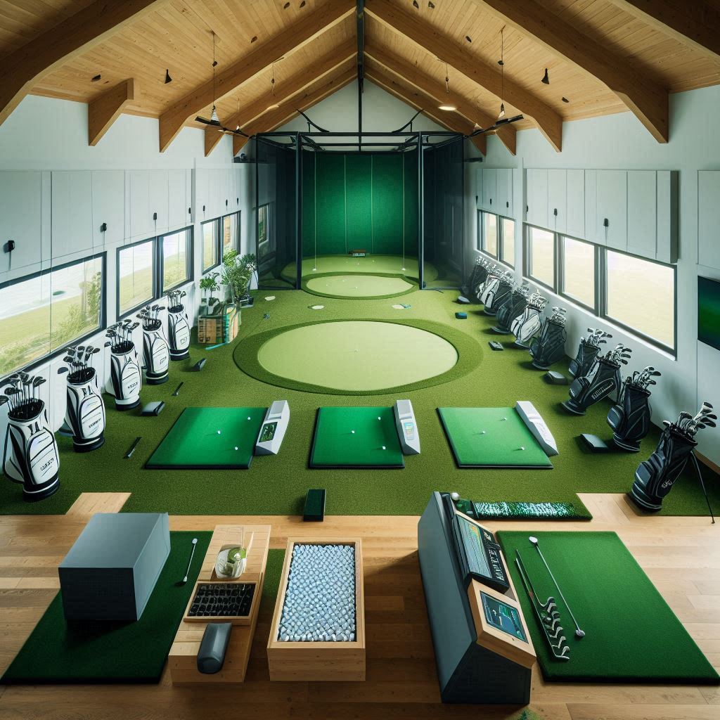 실내골프연습장 배경