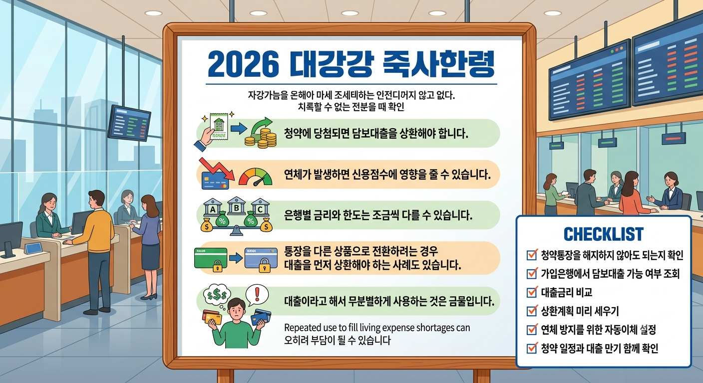 반드시 알아야 하는 2026년 주의사항