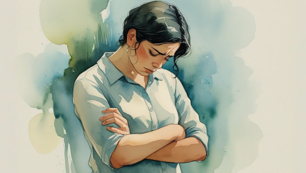 자신의 감정을 드러내는 데 익숙하지 않은 ISTJ에 관한 그림