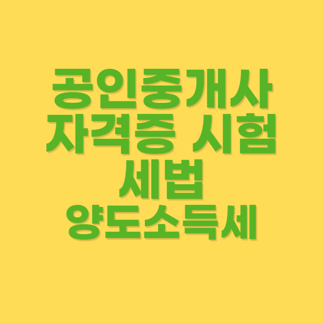 양도소득세의 개념과 특징