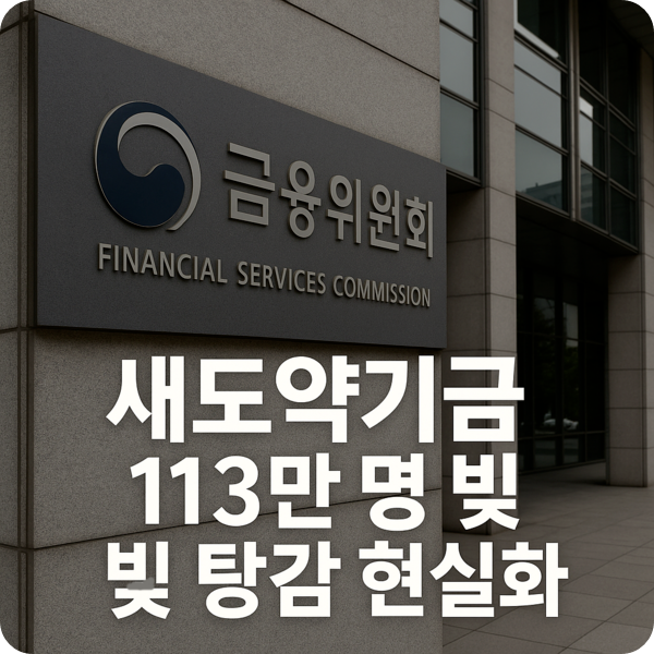 💸 7년 이상 장기 연체자 자동 구제! 새도약기금 전격 시행