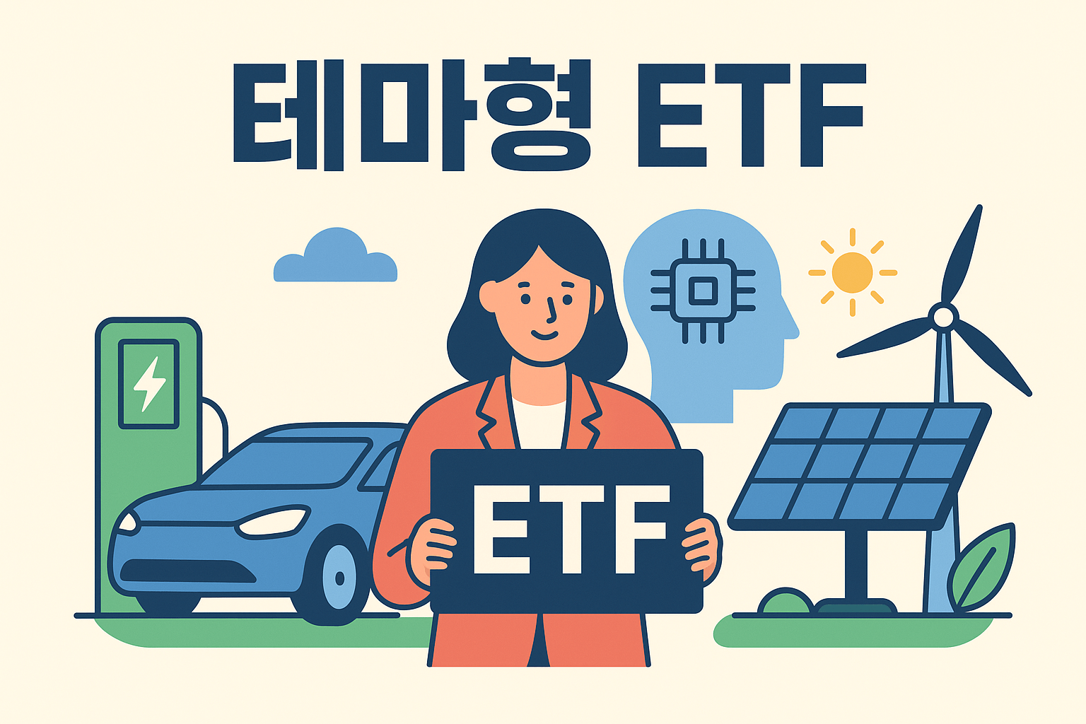 테마형 ETF 투자: 사회초년생은 전기차, AI, 친환경 중 어디에 투자해야 할까?