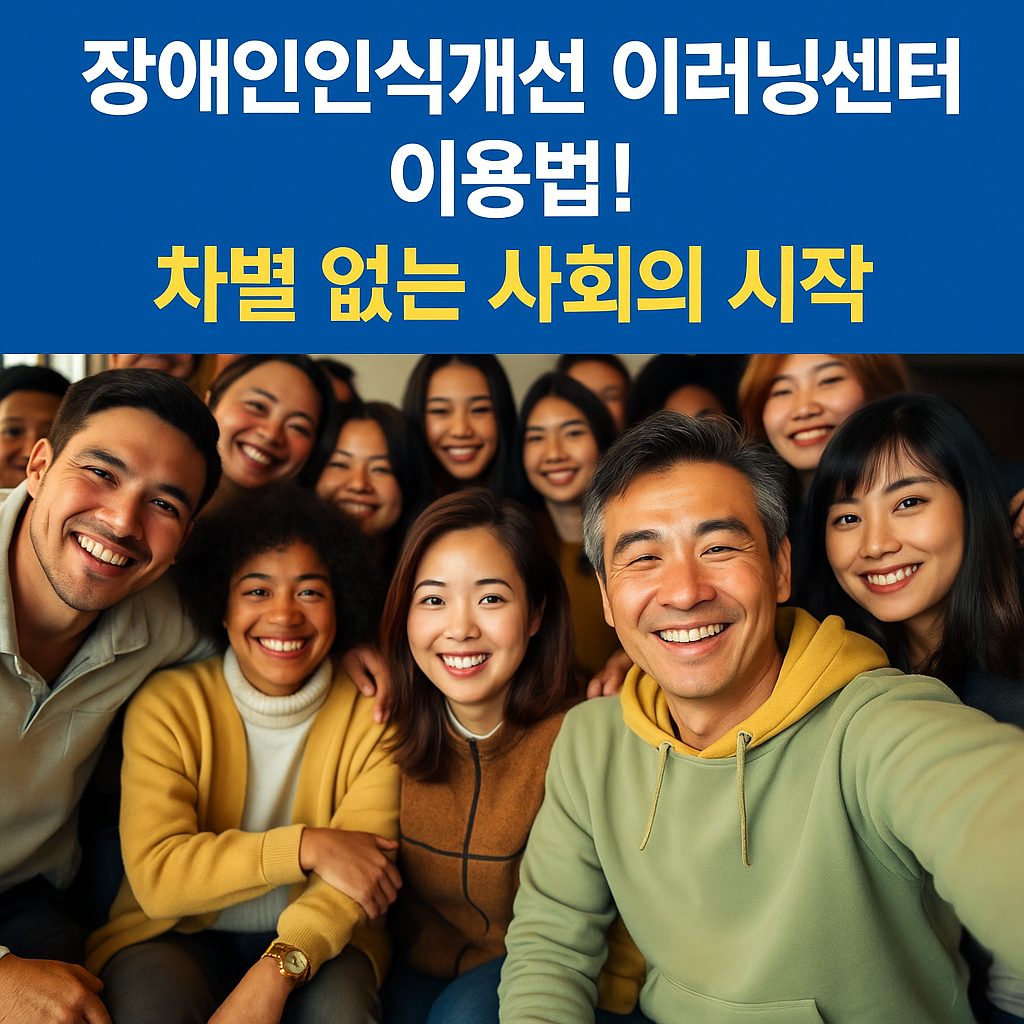 장애인인식개선 이러닝센터 이용법! 차별 없는 사회의 시작