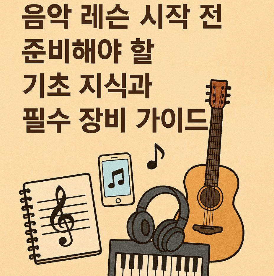 음악 레슨 시작 전 준비해야 할 기초 지식과 필수 장비 가이드