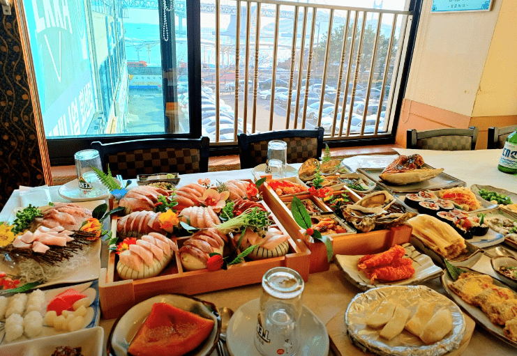 광안리 맛집 &quot;광안리 진양호횟집&quot; 음식