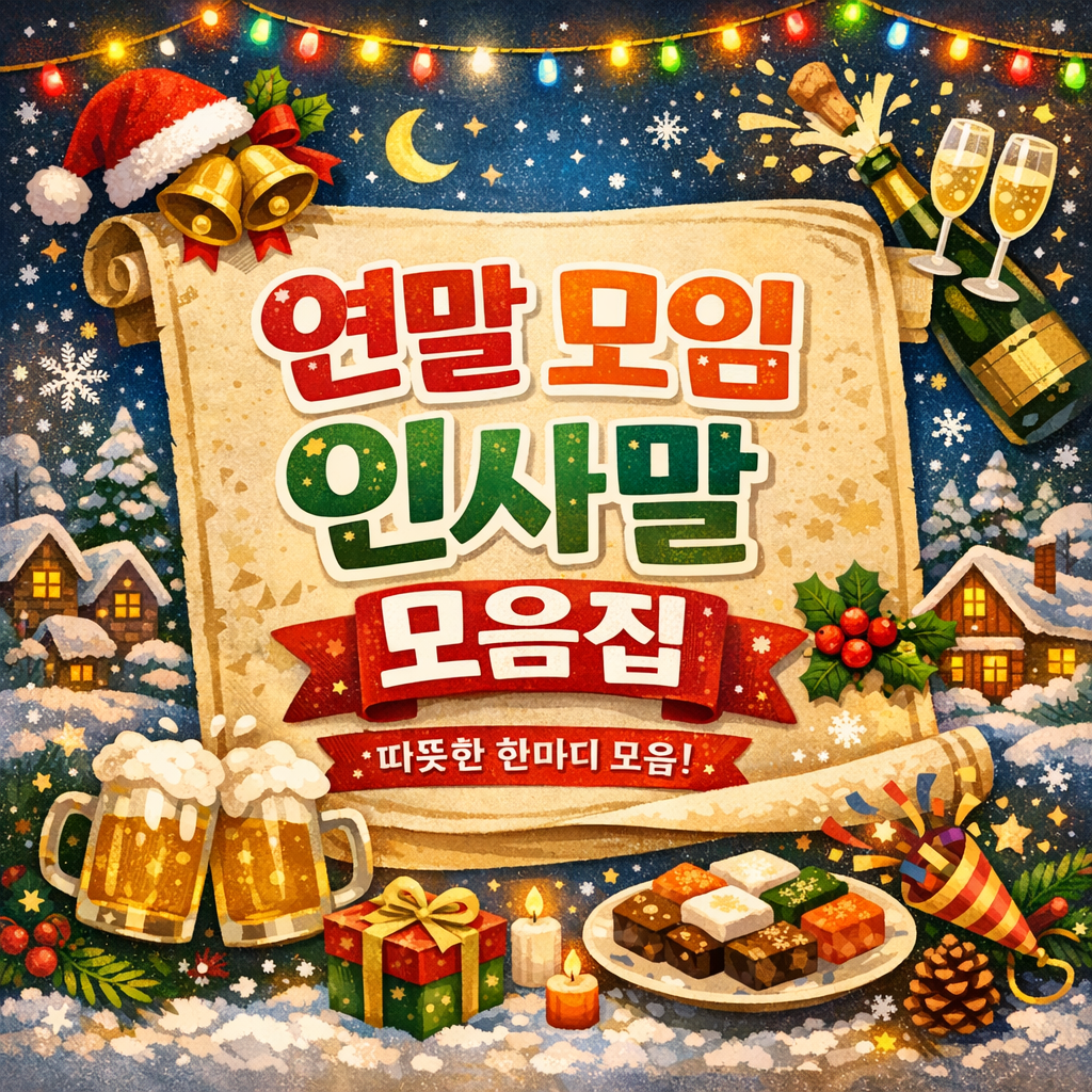 연말 모임 인사말 모음집