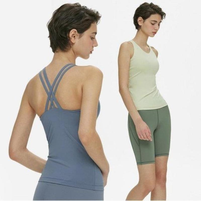 뮬라웨어 더블 스트래피 롱 브라탑 MWNCBR319