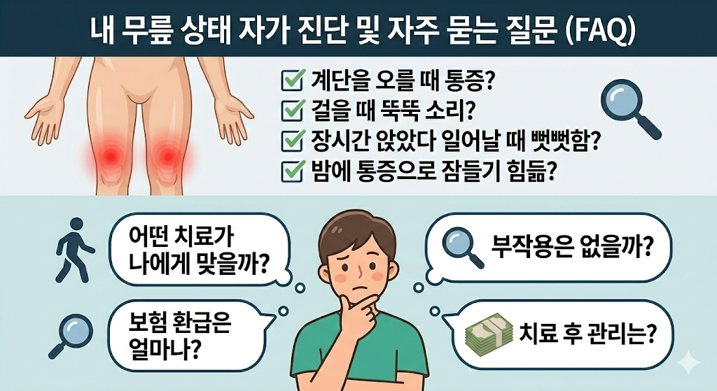 무릎 상태 자가 진단
