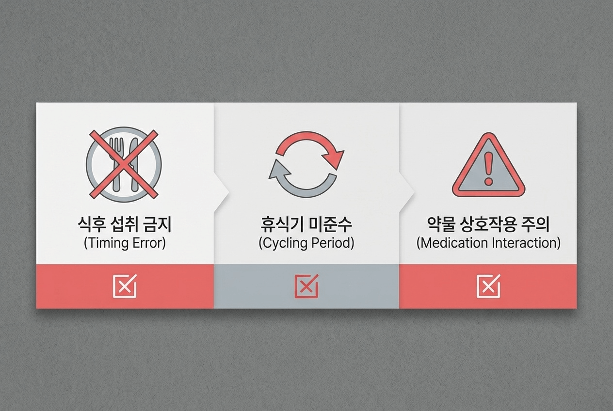 아르기닌 섭취 시 흔한 실수와 주의사항 체크리스트