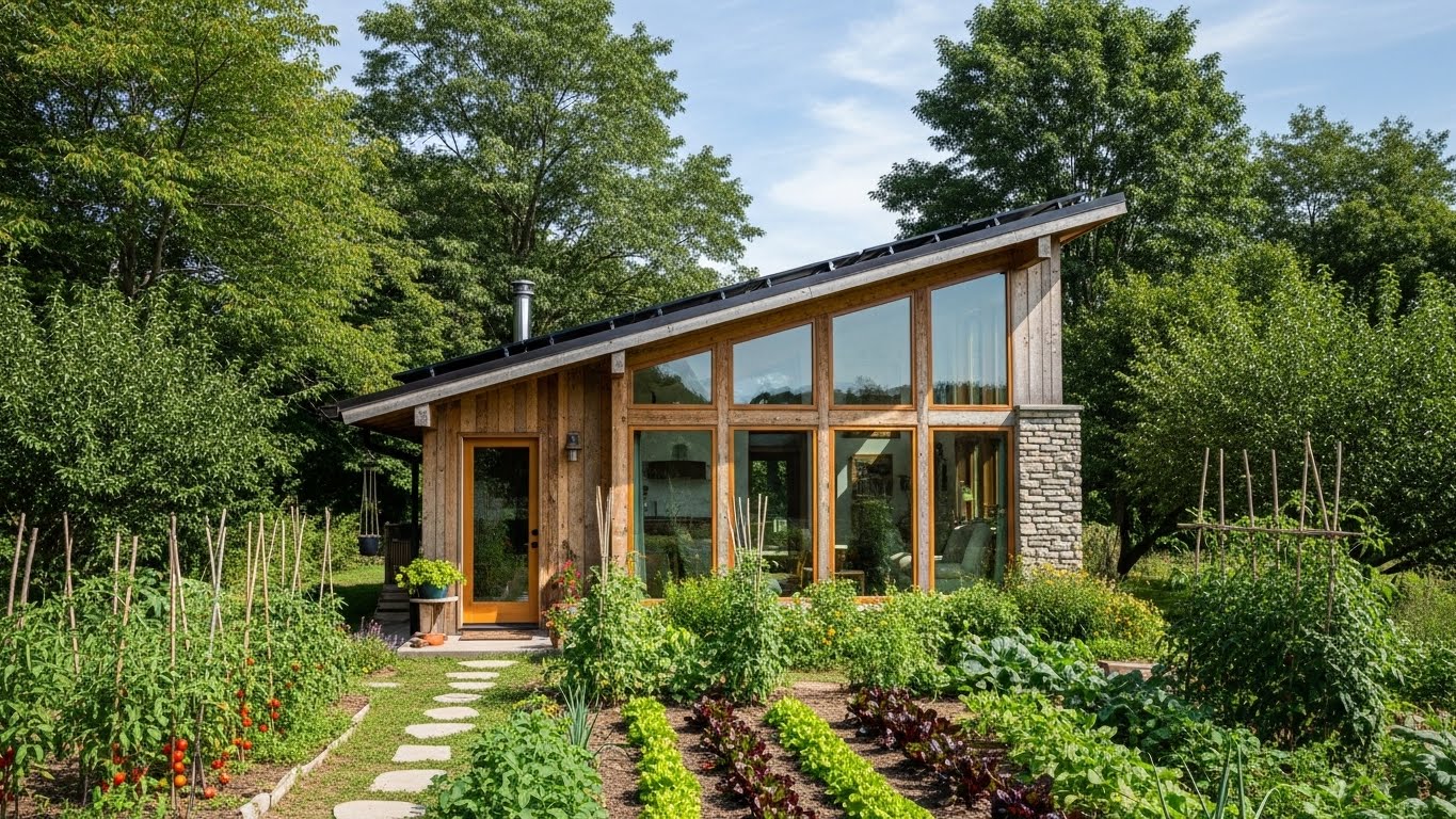 자연 친화적인 제로 에너지 소형 주택